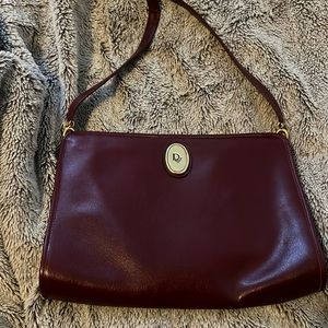 Dior vintage dark maroon cross body bag